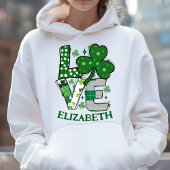 Liebe Niedlicher Grüner St. Patrick's Day Personal Hoodie