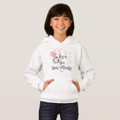 Liebe - Niedlicher Valentinpinguin Personalisiert Hoodie (Vorne ganz)