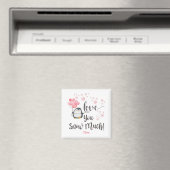Liebe - Niedlicher Valentinpinguin Personalisiert Magnet (In Situ (Geschirrspüler))