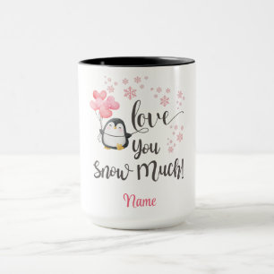Liebe - Niedlicher Valentinpinguin Personalisiert Tasse