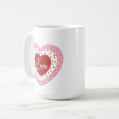 Liebe niedliches Herz Kaffeetasse (Vorderseite Links)