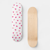 Liebe-niedliches rosa Herz-Muster Skateboard (Vorderseite)