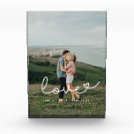 Liebe niedliches Skrippaar Fotoblock<br><div class="desc">Zeigen Sie Ihre Lieblingsfotos mit diesem modernen Foto-Block,  mit dem Wort Liebe in einem wunderschönen Textüberlagerungsformat. Sie können die Farbe und Größe des Textes ganz einfach ändern,  um es Ihrem Bild anzupassen.</div>