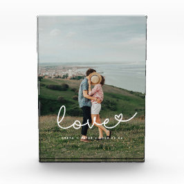 Liebe niedliches Skrippaar Fotoblock