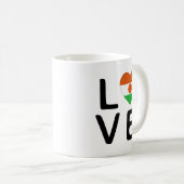 Liebe - Nigerflagge Kaffeetasse (VorderseiteRechts)