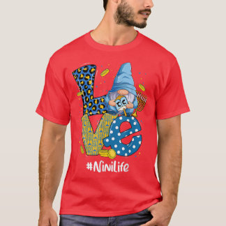 Liebe Nini Life Leopard Gnome Happy Chanukah Gnome T-Shirt