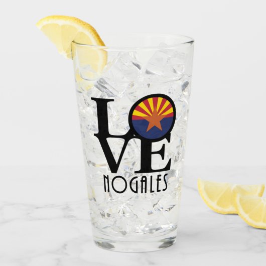 LIEBE Nogales Arizona Glas (Vorderseite Ice)
