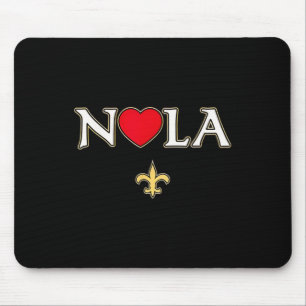 Liebe Nola New Orleans Fleur De Lis Herz Nola 1 Mousepad