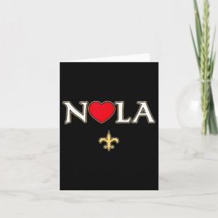 Liebe Nola New Orleans Lilie Heart Nola 1 Karte