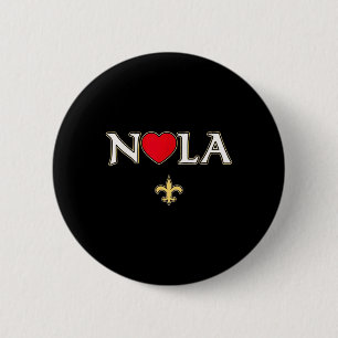 Liebe Nola New Orleans Lilie Heart Nola Button