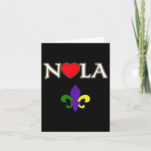 Liebe Nola New Orleans Lilie Heart Nola Karte