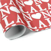 Liebe NOLA Tied Hearts Geschenkpapier (Rolleneckpunkt)