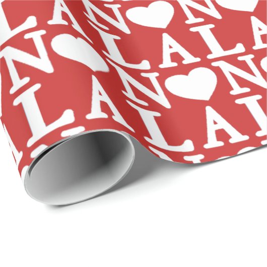 Liebe NOLA Tied Hearts Geschenkpapier (Rolleneckpunkt)