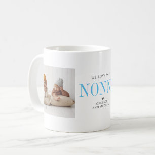 Liebe Nonna Zwei-Foto-Collage Kaffeetasse