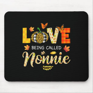Liebe Nonnie Pumpkin Herbstlaub Danke Mousepad