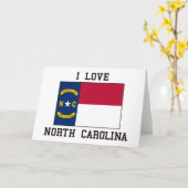Liebe Nord-Carolina Karte (Gelbe Blume)
