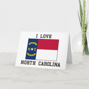 Liebe Nord-Carolina Karte