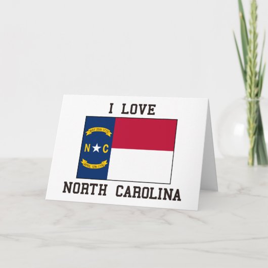 Liebe Nord-Carolina Karte (Vorderseite)
