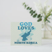 Liebe Nord korea Postkarte (Stehend Vorderseite)