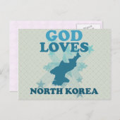 Liebe Nord korea Postkarte (Vorne/Hinten)