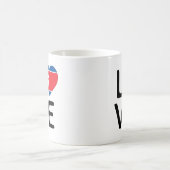 Liebe - Nordkorea-Flagge Kaffeetasse (Mittel)