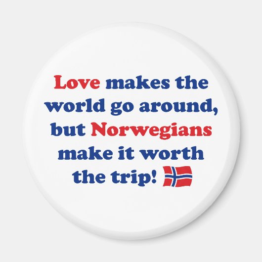 Liebe Norwegen Magnet (Vorne)