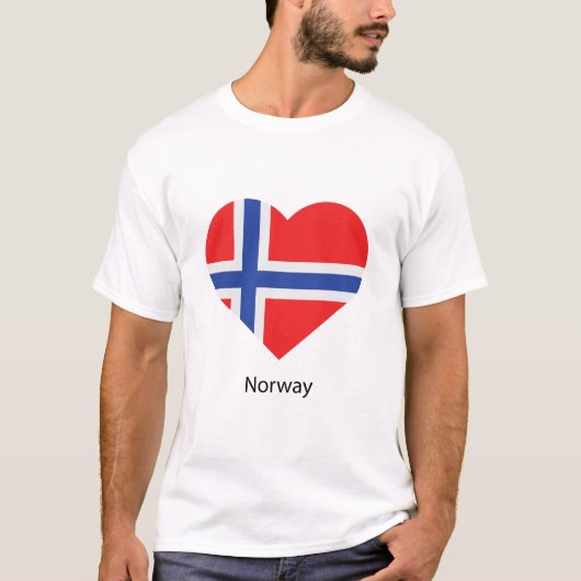 Liebe Norwegen T-Shirt (Vorderseite)
