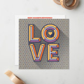 Liebe-Note-Karte in Butterscotch senden Mitteilungskarte (Vorderseite/Rückseite Beispiel)