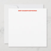 Liebe-Note-Karte in Butterscotch senden Mitteilungskarte (Rückseite)