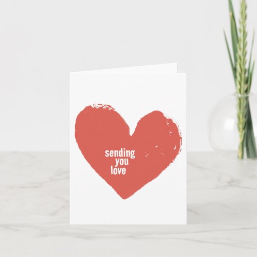 Liebe-Note-Karte senden Dankeskarte (Vorderseite)