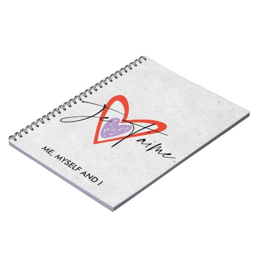 Liebe-Notebook, Minimalistisch Dankbarkeit Französ Notizblock (Linke Seite)