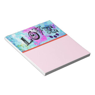 Liebe Notepad Notizblock
