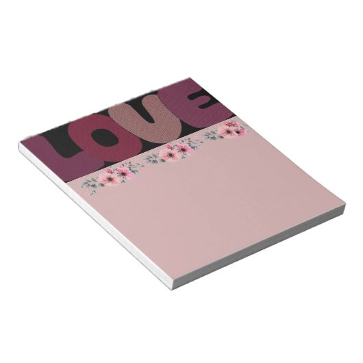 Liebe Notepad Notizblock (angewinkelt)