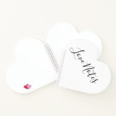 Liebe Notes Heart Shaped Notebook Notizblock (Innenseite)