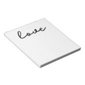 Liebe Notizblock (angewinkelt)
