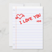 Liebe: Notizbuch Einladung (Vorderseite)