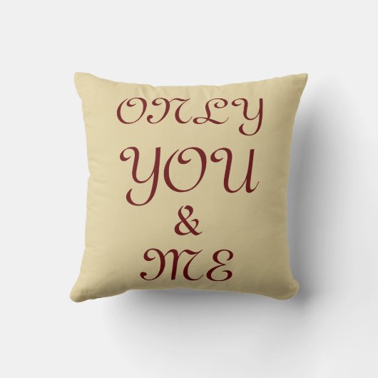 LIEBE NUR SIE UND ICH KISSEN (Rückseite)