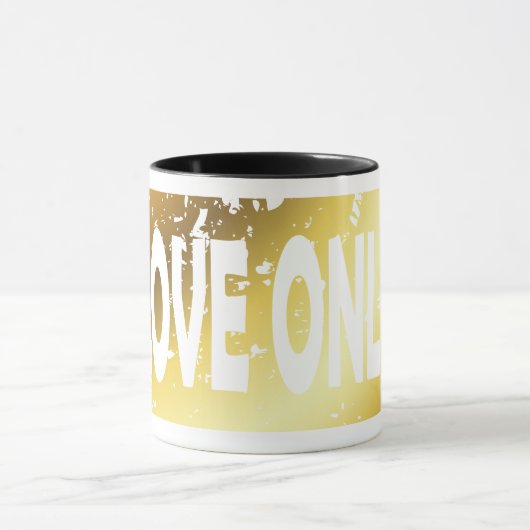 Liebe nur T - Shirt Tasse (Zentrum)