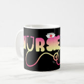 Liebe Nurse Funny Nach Jean Watson "Gekümmert  Kaffeetasse (Vorderseite Links)