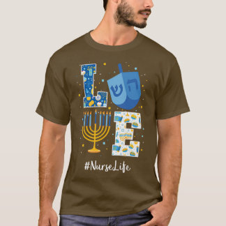 Liebe Nurse Hanukkah Jüdische Krankenschwestern Ch T-Shirt