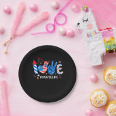 Liebe Nurse Life American Flag 4. Juli Pappteller (Party)