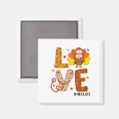 Liebe Nurse Life Fall Mbu Nurse Türkei Erntedank Magnet (Vorderseite/Rückseite)