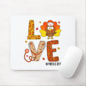 Liebe Nurse Life Fall Mbu Nurse Türkei Erntedank Mousepad (Mit Mouse)