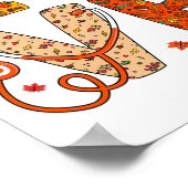 Liebe Nurse Life Fall Mbu Nurse Türkei Erntedank Poster (Ecke)