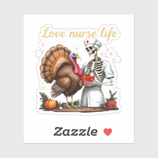 Liebe Nurse Life feiert Ihre Leidenschaft für die Aufkleber (Blatt)