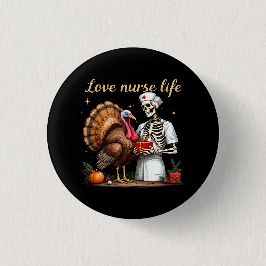 Liebe Nurse Life feiert Ihre Leidenschaft für die Button (Vorderseite)