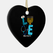 Liebe Nurse Life Hanukkah Dekoration Menorah Match (Rechts)