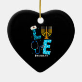 Liebe Nurse Life Hanukkah Dekoration Menorah Match (Hinten)