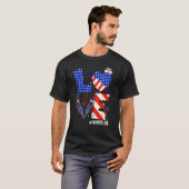 Liebe Nurse Life Patriotic 4. Juli American Rn T-Shirt (Vorne ganz)