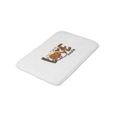 Liebe Nurse Life Pumpkin Leopard Fall Halloween Badematte (Schrägansicht)